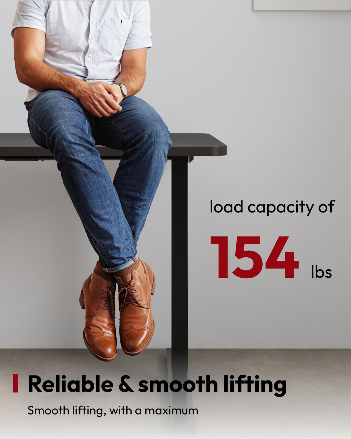 SANODESK Standing Desk Height Adjustable Electric Stand up Desk 40x24 Inches Sit Stand Home Office with Splice Board, Black Frame/Black Top