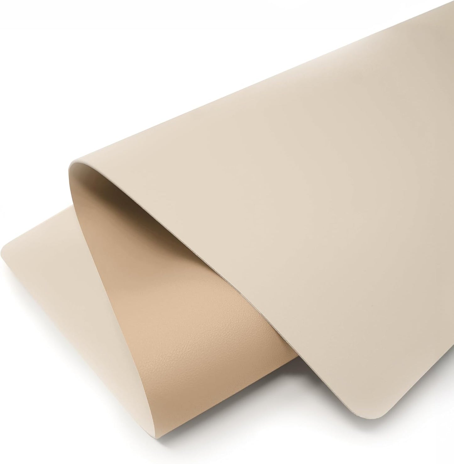 Vine Creations Leather Desk Mat Large 44" x 22", Desk Protector Mat, PU Leather Desk Pad, Large Mouse Pad Desk Blotter, Desk Pads on Top of Desks, Desk Matt for desktop Office Desk Mat (Beige/Apricot)