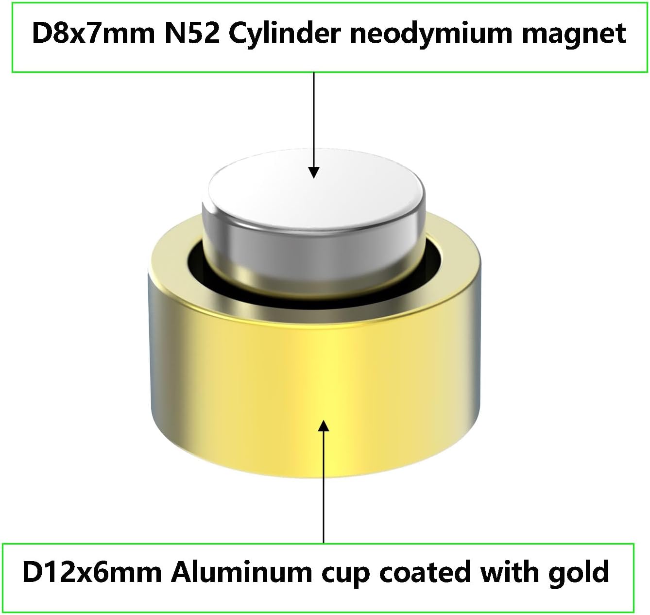 Super Strong N52 Rare Earth Refrigerator Magnets - 20 Pack, Colorful Fridge Magnets,Cute Decorative Magnet,Powerful Magnet for Office, Kitchen, Glass Board, Whiteboard, Dry Erase Board