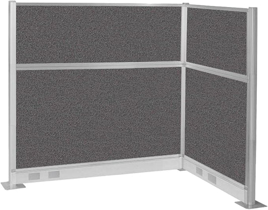 Versare Pre-Configured Hush Panel Electric Cubicle | Workstation Divider Walls | Cubicle Privacy Panels | Office Partition Walls