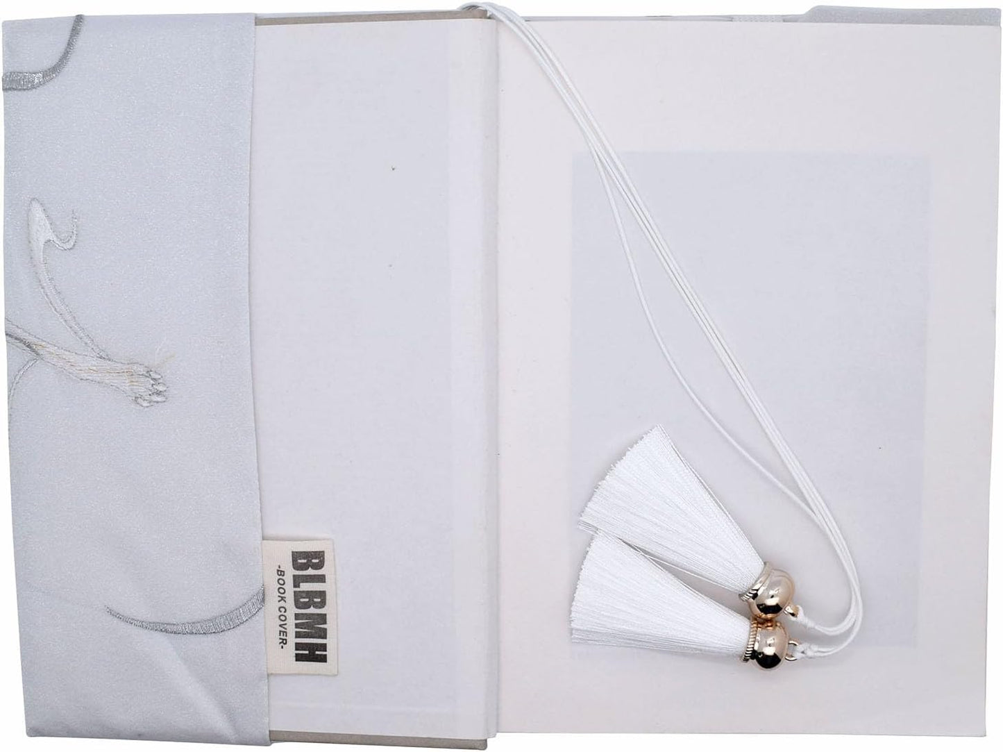 BLBMH Book Covers for Paperbacks Book Cover for Privacy Fit for 5.5x8.5 inch Adjustable Book Sleeve Cover for Diary Books Fabric Softcover Protector for Notebook - Kitsune 8.5in