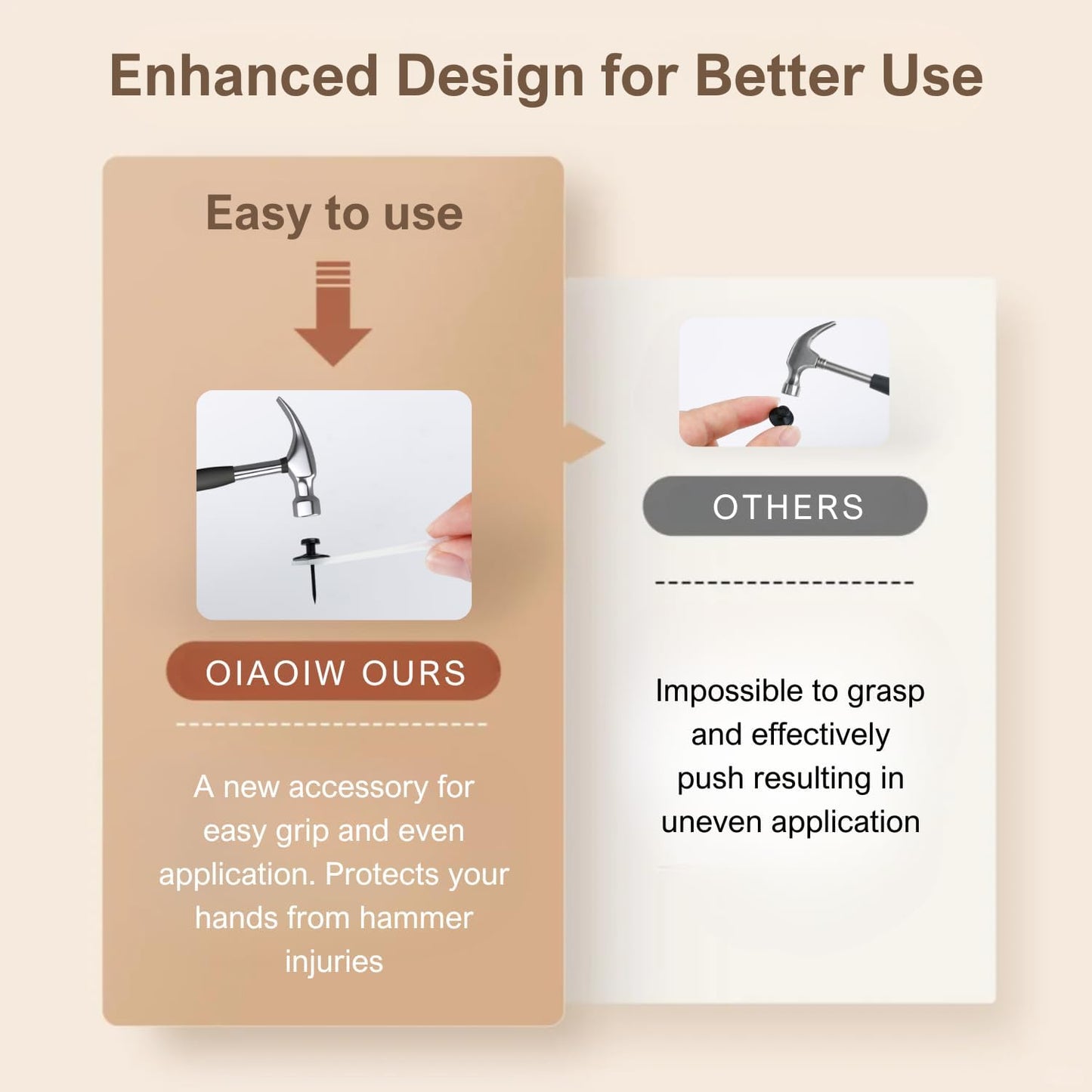 50pcs Black Thumb Tacks - Heavy Duty Double Headed Metal Wall Tacks