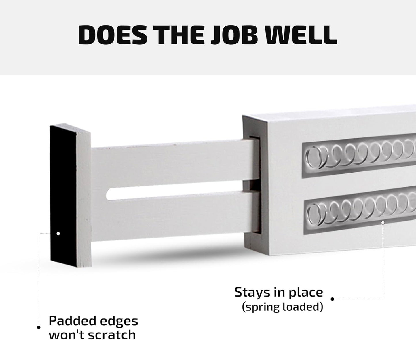 4 Pack Drawer Divider - Bamboo 2.6" High, 12.5-17" Adjustable Drawer Organizers for Clothes, Expandable Dresser Separators in Bedroom/Bathroom/Kitchen/Office Organization and Storage (Grey)