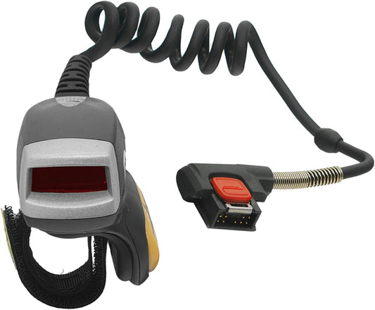 RS419 Ring Scanner for Symbol Zebra WT41N0 WT4090, RS419-HP2000FSR Wearable Ring Barcode Scanner Reader,1D Laser,Cable to ARM Mounted Unit