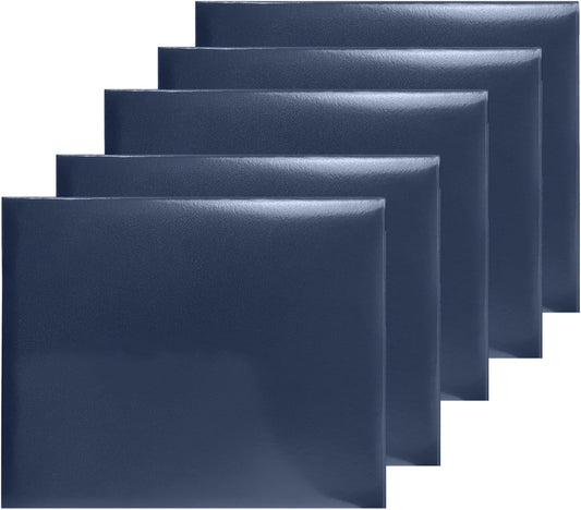 Certificate Holders 8.5"x11" Graduation Diploma Cover Document Leather Folders,Navy Blue-5 Pack