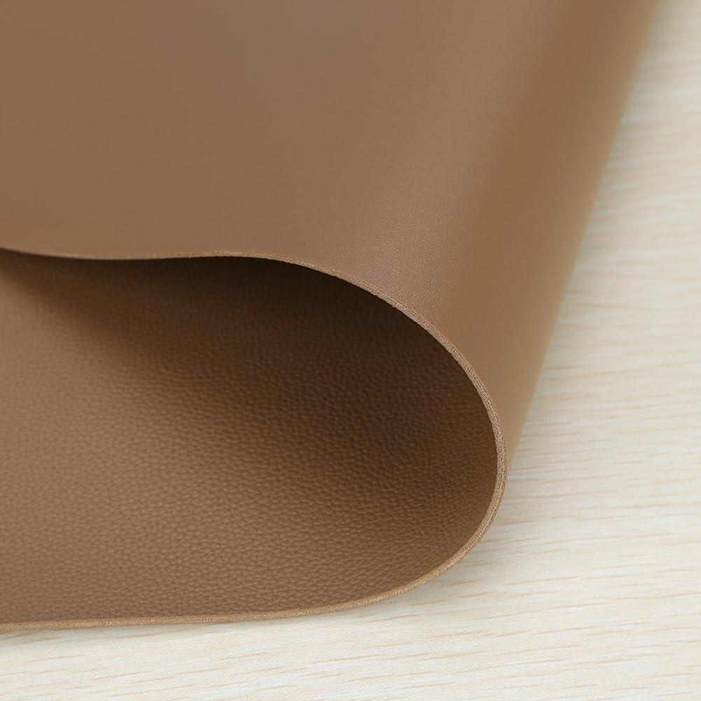 KINGFOM Desk Pad Office Desktop Protecter, PU Leather Desk Mat Blotters Organizer with Comfortable Writing Surface (47.2" x 23.6", Brown)