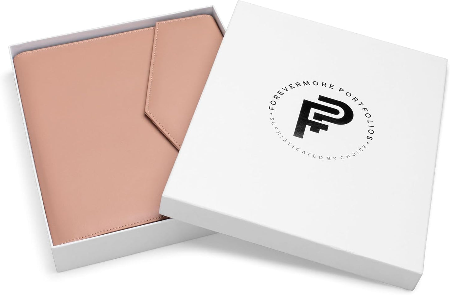 Padfolio Binder Organizer for Women | Faux Leather Portfolio Folder for Resume, Documents, Notebook, Tablet and Business Cards | Notepad Included - Pink