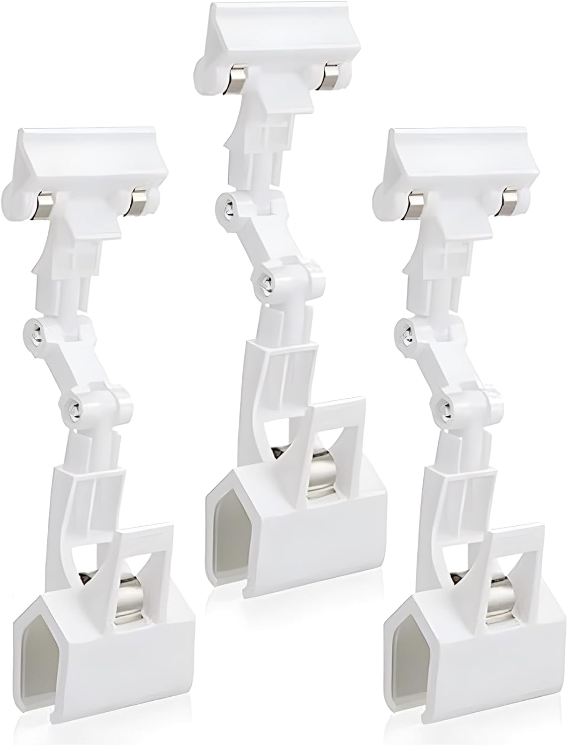 3pcs Sign Clips Clip Holder Sign Holder Clip Paper Holder for Table Top Clip On Sign for Paper Holder Computer Monitor Handy Artist Supplies Holder(White)