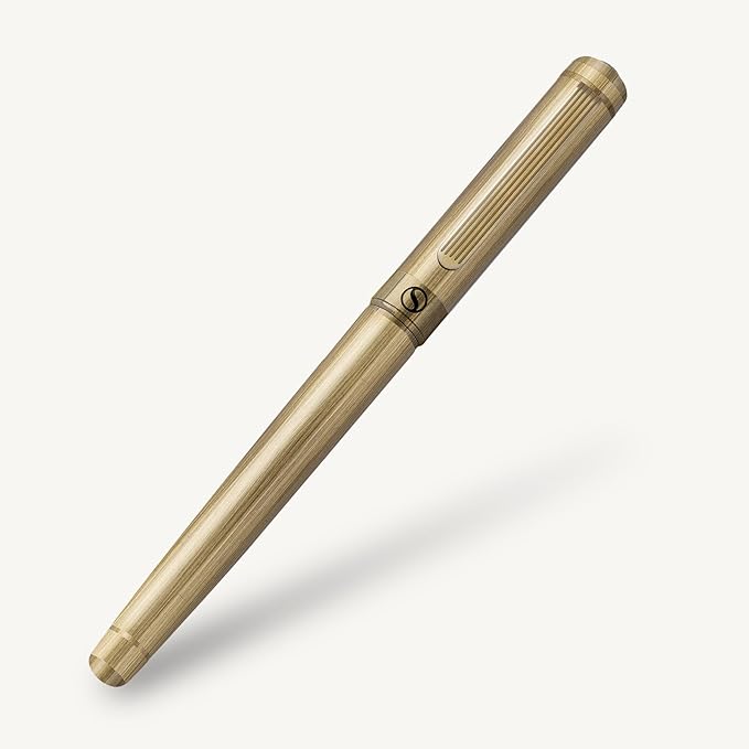 Scriveiner Bronze Rollerball Pen - Stunning Luxury Pen, Schmidt Ink Refill, Best Roller Ball Gift Set for Men & Women, Professional, Executive Office, Nice Pens