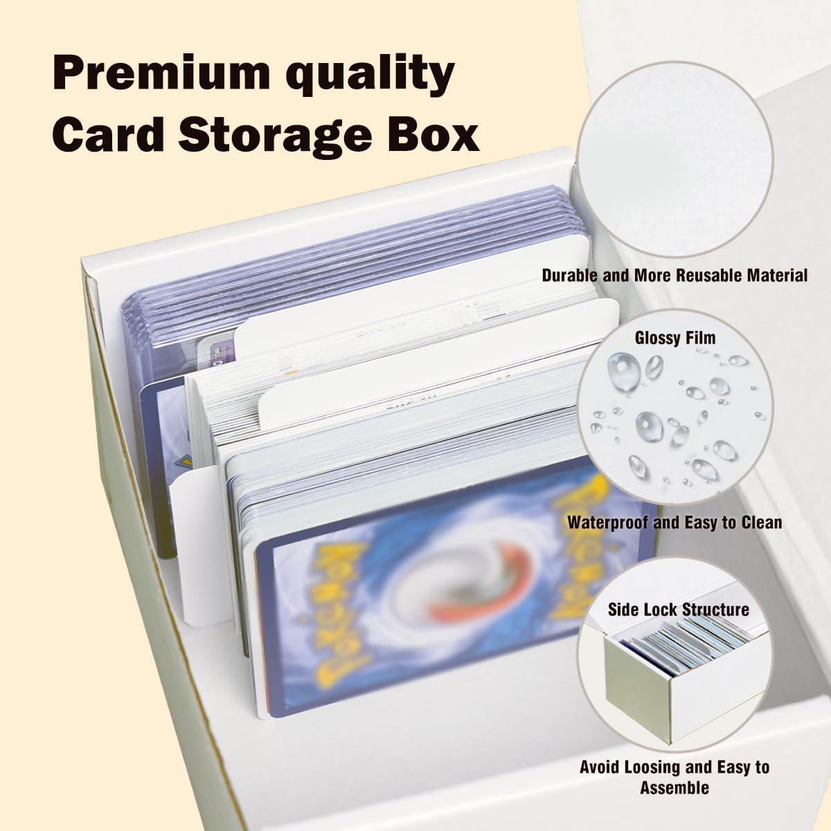 NUMINA 7 Pack 350 Small Card Storage Box, Heavy Duty Cardboard Game Card Organizer with Dividers for TCG, MTG, Sports & Trading Cards, Shipping Boxes for Collectors & Sellers