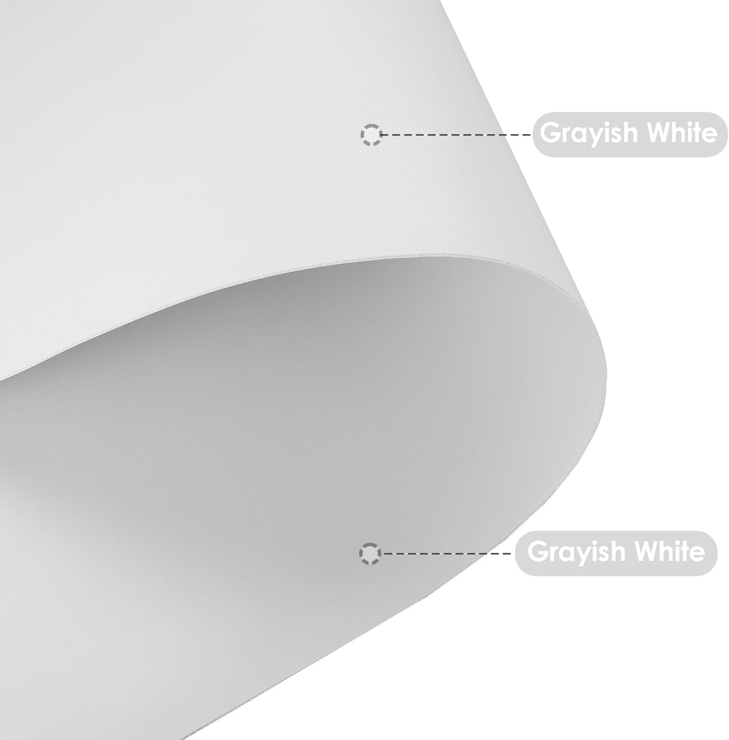 Leather Table Cover,1.8mm Thick,42x42 Inch Table Protector,Table Protector for Dining Room Table,Dining Table Cover,Table Cover Protector(Grayish White+Grayish White,42x42)