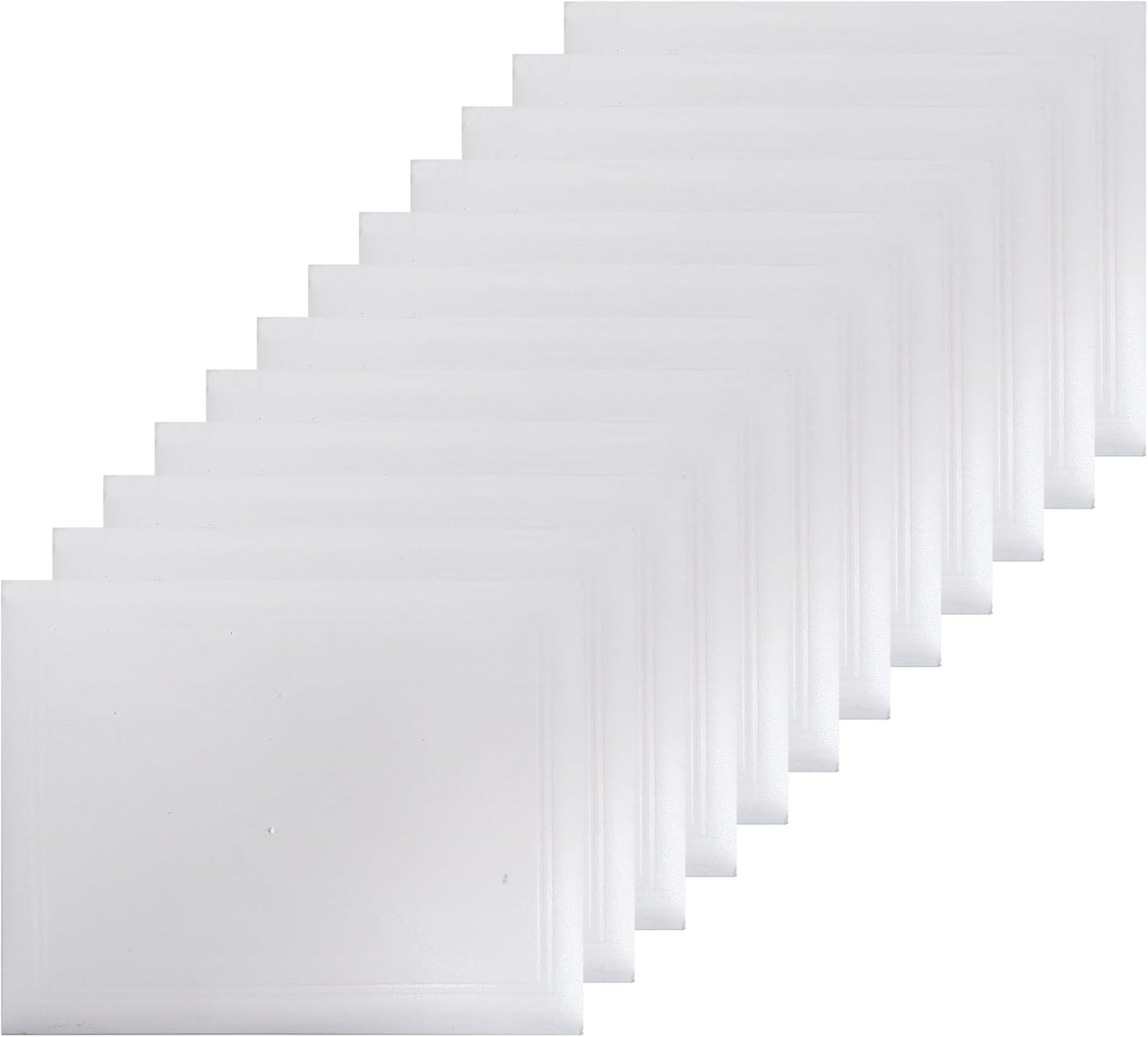 GraduationMall 8.5"x11" Smooth Padded Diploma Cover Certificate Holder White,12-Packs