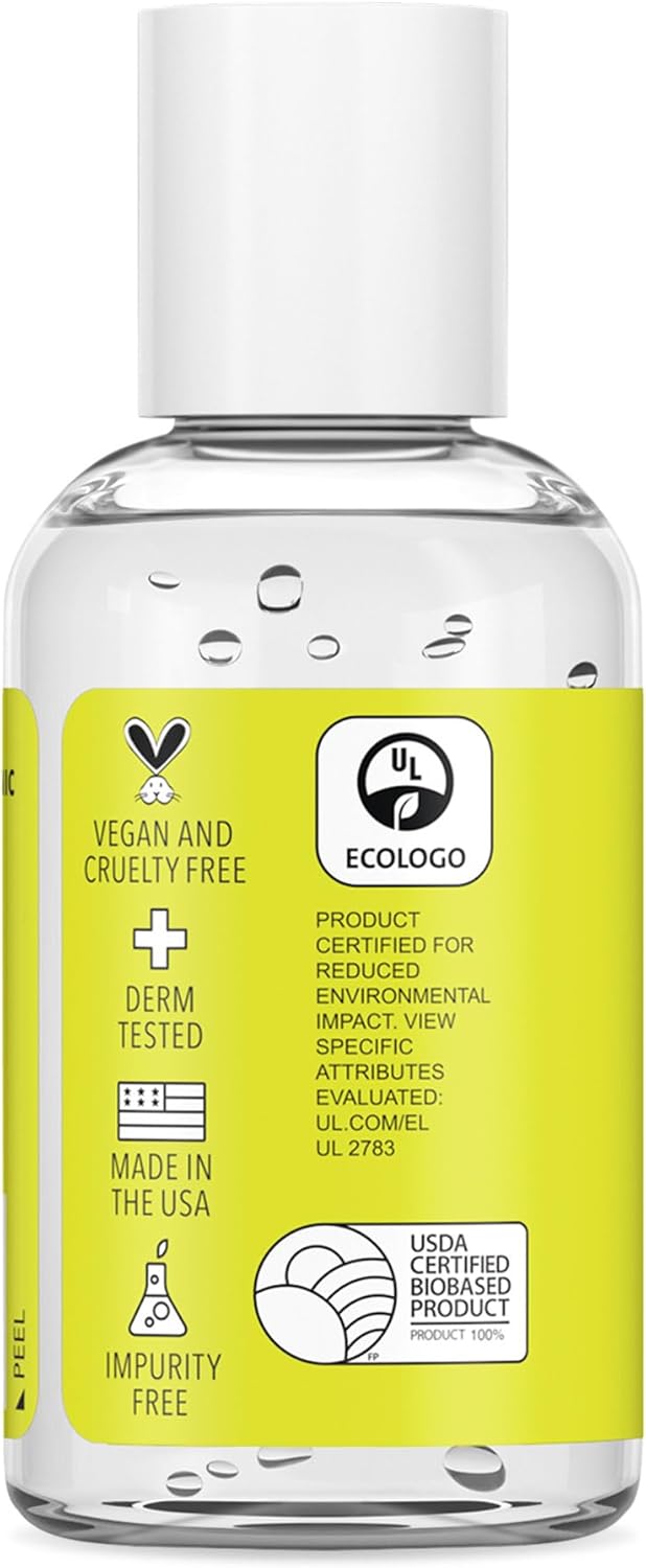 Medical Grade Hand Sanitizer Gel - 97% ORGANIC - 2 FL.OZ. (PACK OF 24)