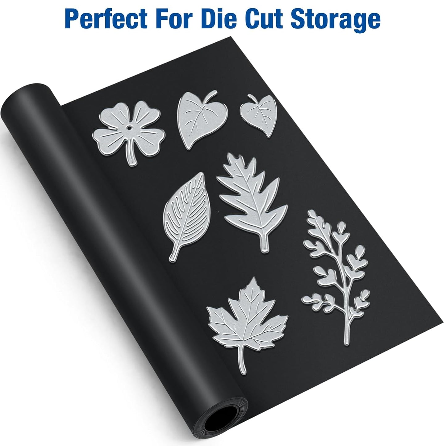 Amylove 20" X 5 ft Extra Large Magnetic Sheets for Crafts Non Adhesive 30 Mil Flexible Sheets for Die Cuts Arts Crafts Refrigerator and Metal Cutting Die Storage