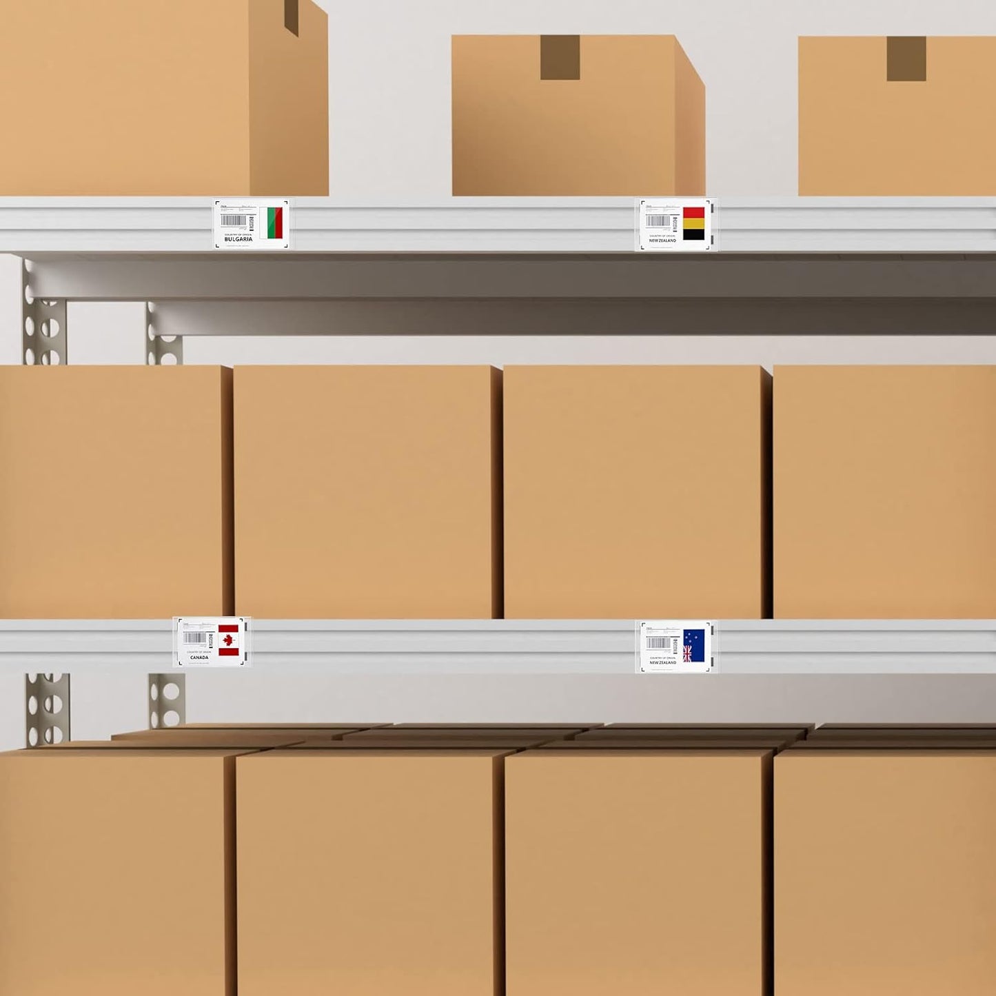 Ctosree 100 Pcs Magnetic Sign Holder Pallet Rack 5.5 x 3.5 Inches Magnetic Label Holder Clear Double Sided Window Display Frame Easy Front Opening for Window Door Office Schedule Store Home