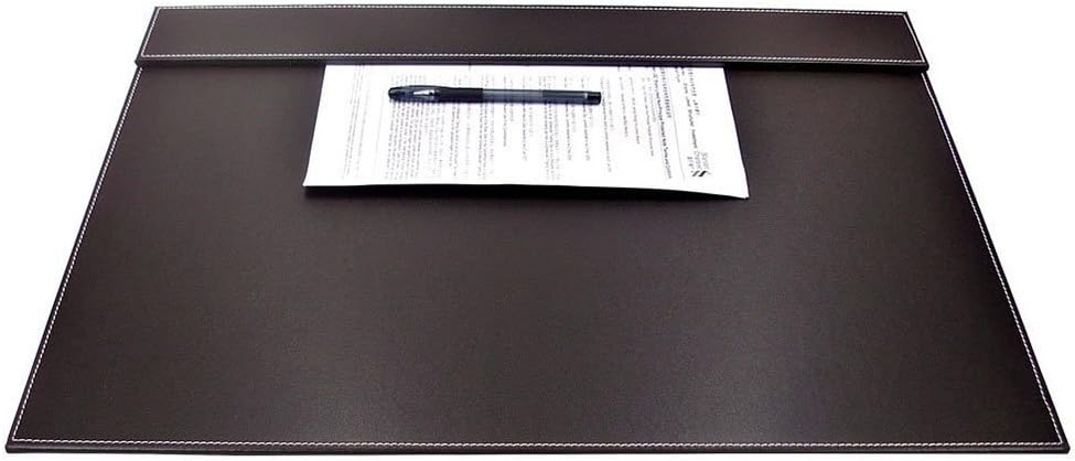 KINGFOM 10-Piece Office Desk Organizer Set, File Holder, Drawer Organizer, Memo Paper Holder, Pen Holder, Name Card Holder, Mouse Pad, Desk Pad, Tissue Box Holder (T07K)