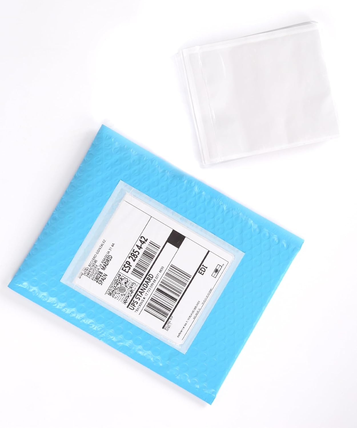 100 PCS 4.5"x 5.5" Clear Self-Adhesive Packing List Envelopes - Shipping/Mailing Pouch Enclosed Bags for Packing Slips Invoice Label