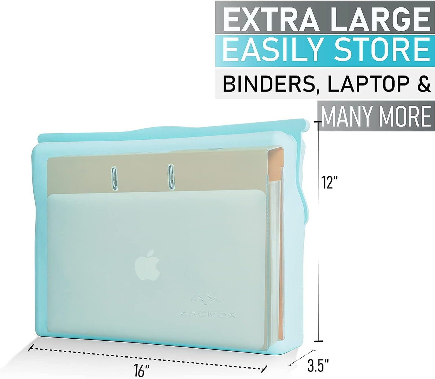 Large Silicone Waterproof and Heat Resistant Bag- Airtight Zip Closed Seal Pouch, Fireproof & Water Proof Safe Storage Holder for Cash, Passport, Laptop, Folder, Important Legal Documents & Valuables