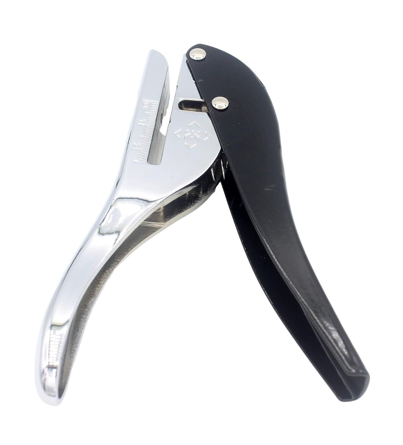 Hand-held 5/64 inch 2mm Round Heavy Duty Metal Silver Single Circle Hole Punch for ID Cards PVC Cards Badge Photos