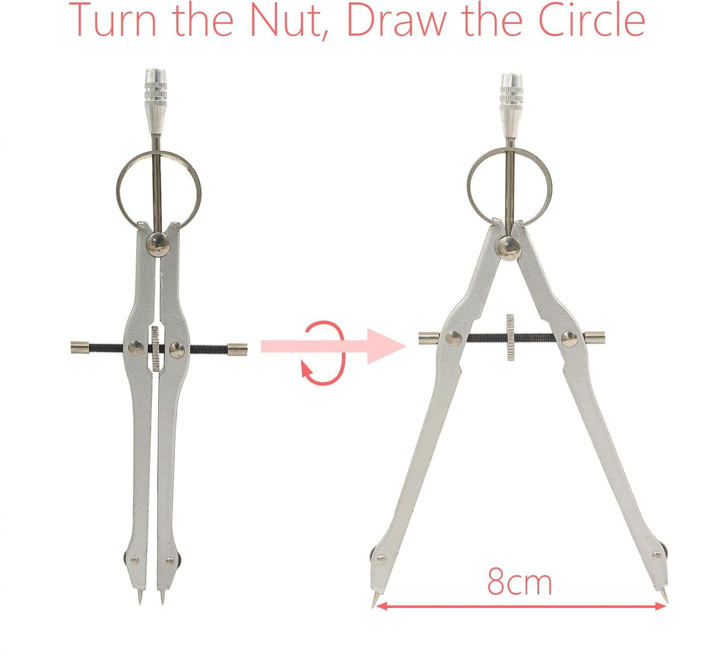 Math Compass Geometry Drafting Compass Kit with Ruler Protractor Set Squares and More for Students Math Starters Drawing Circles