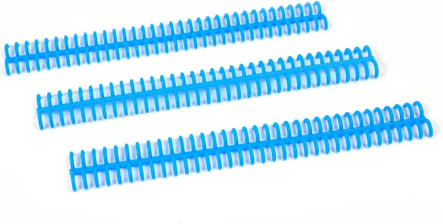 Rayson PROC1230BU Click Binding Spines, Easy Edit Spines, 1/2" Diameter, 90 Sheets Capacity, Blue, 30/Box