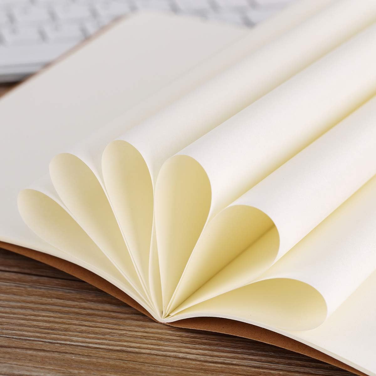 12 Pack Notebook Journals for Travelers, Students and Office, Writing Sketchbook Memo Diary Subject Notebooks Planner with Blank Paper, 60 Pages, 30 Sheets, 8.3x5.5 inch, A5 Size, Travel Journal Set