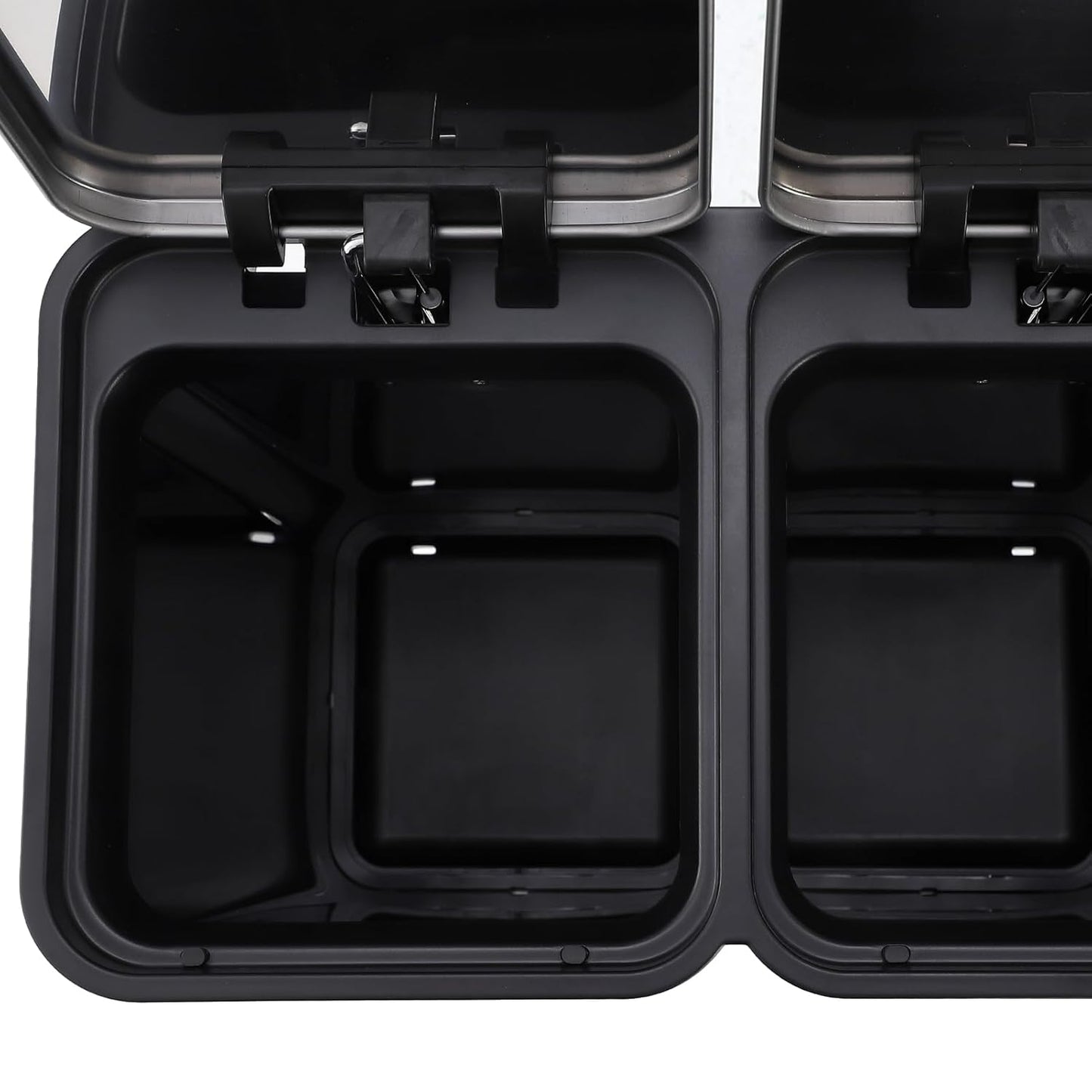 Kitchen Trash Can, 2 x 7.93 Gal (2 x 30L) Dual Trash Can with Recycle Bin, Stainless Steel Garbage Can, Fingerprint-Resistant Soft-Close Dual Recycling Bins for Kitchen