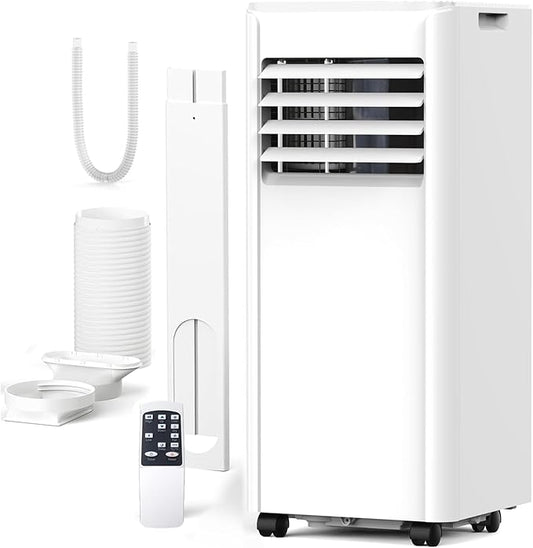 Portable Air Conditioners 10000 BTU with Remote Control, Cools Room up to 400 sq.ft, 3-IN-1 Quiet Portable Ac Unit with Dehumidifier Fan Function, Sleep Mode, 24H Timer, Portable AC Units for Rooms