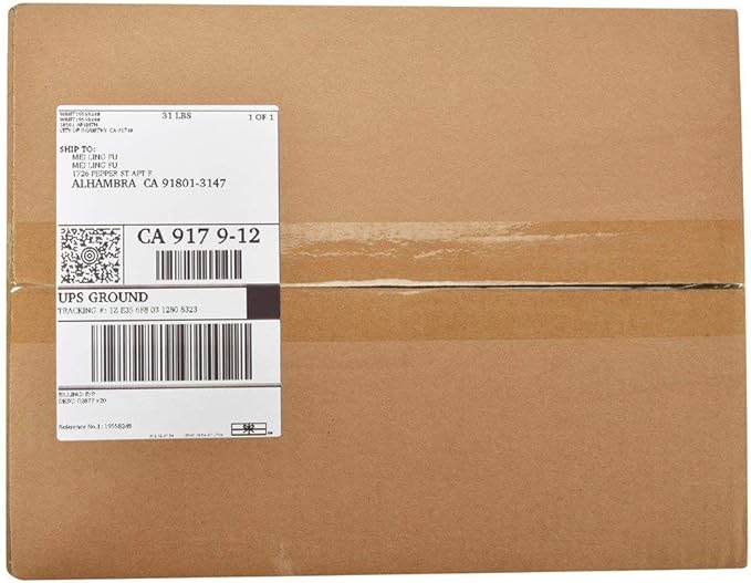 MFLABEL Fanfold 4" x 6" Direct Thermal Labels White Perforated Shipping Labels (15 Stacks)