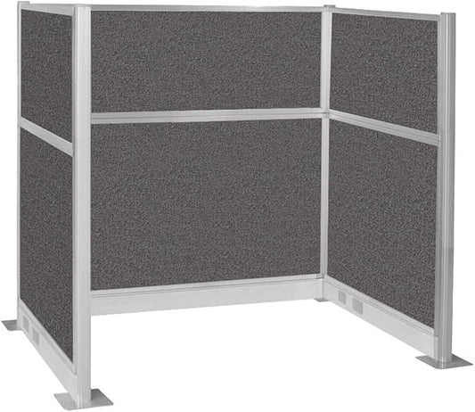 Versare Pre-Configured Hush Panel Electric Cubicle | Workstation Divider Walls | Cubicle Privacy Panels | Office Partition Walls