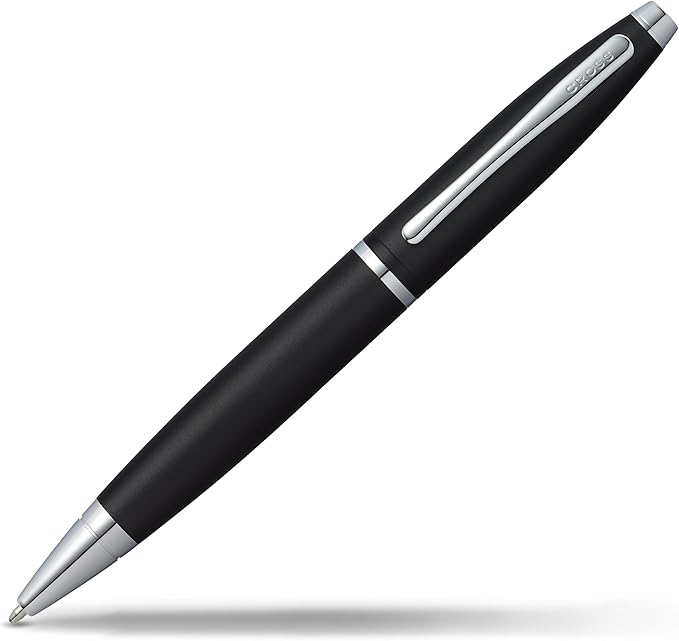 Cross Calais Refillable Ballpoint Pen Presented in a Luxury Gift Box - Medium Point, Black Ink, Matte Black