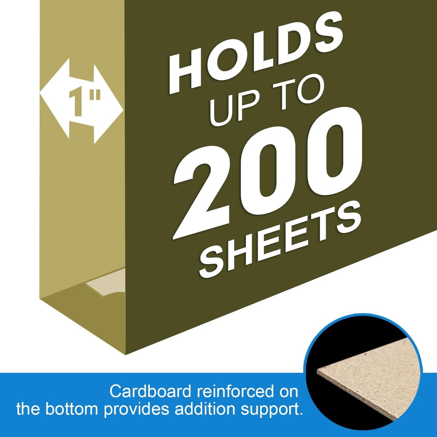 Extra Capacity Hanging File Folders, RAZCC 60 Pack Letter Size Reinforced Hanging Folders with Heavy Duty 1 Inch Expansion for Bulky Files, Filing Cabinet, Adjustable Tabs, Green