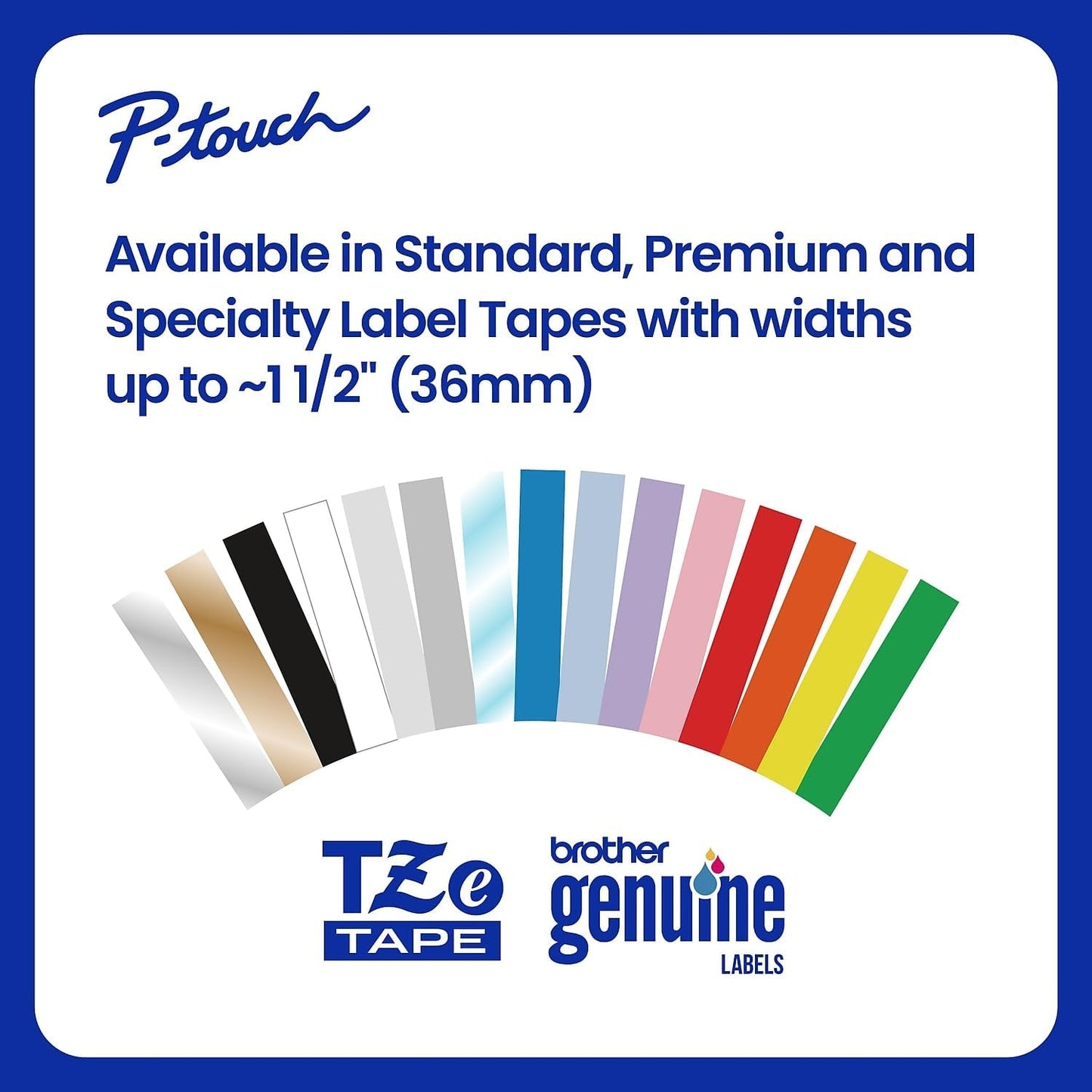 Brother Genuine P-Touch TZE-135 Tape, 1/2" (12 mm) Standard Laminated P-Touch Tape, White On Clear, Laminated for Indoor or Outdoor Use, Water-Resistant 26.2 ft (8 m), Single-Pack