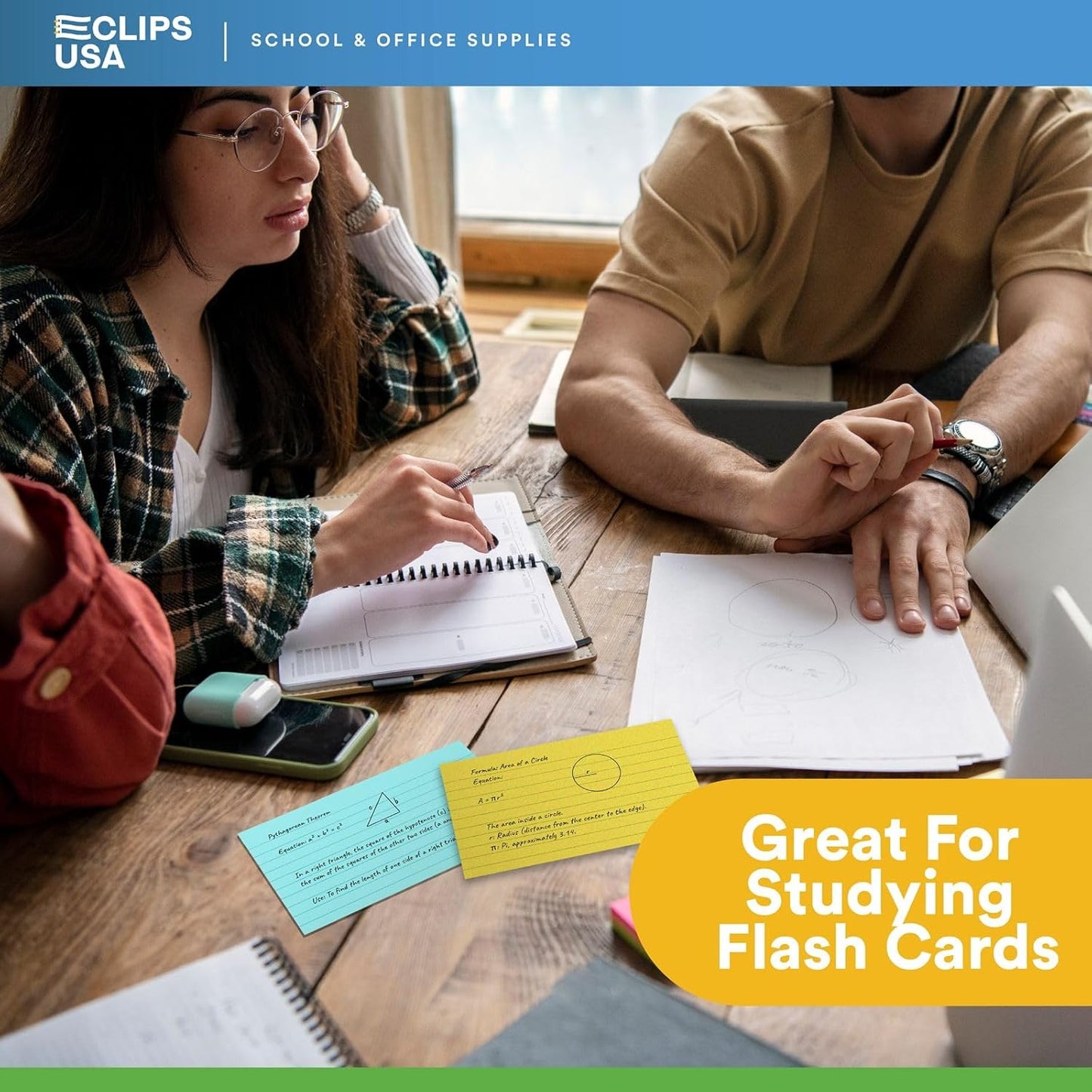 Index Cards 3x5 Bulk (6000 Cards, Pastel), Colored Flash Cards For Studying, Note Cards, Flashcards, Notecards, 100 Per Pack, (60 Pack)