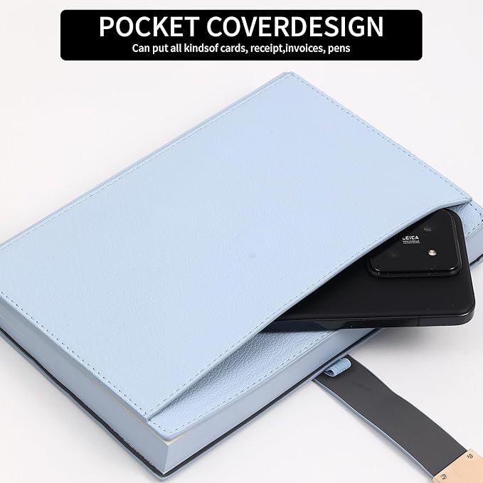 Textured Hardcover Lined Journal for Women Men Magnetic Buckle A5 Leather Journal Notebook with Gift Box 300 Pages 67 lb./100 gsm Paper College Ruled Journaling Notebook for Writing Work School Daily Diary