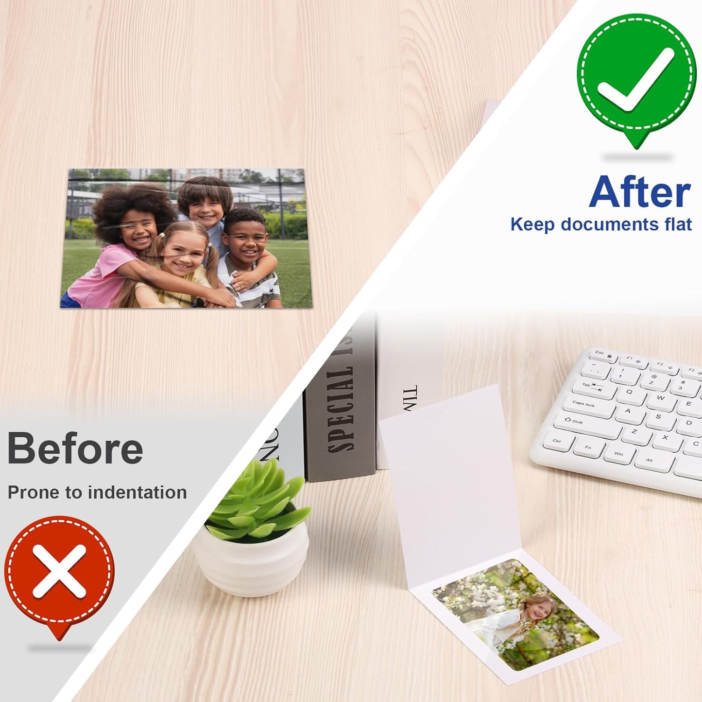 10 Pack 3 x 4 Inch Laminator Carrier Sleeve Business Card Size Thermal Laminating Carriers Sheets Protection Thermal for All Brand Laminating Pouches Work Permits Pass Cards Student ID Cards