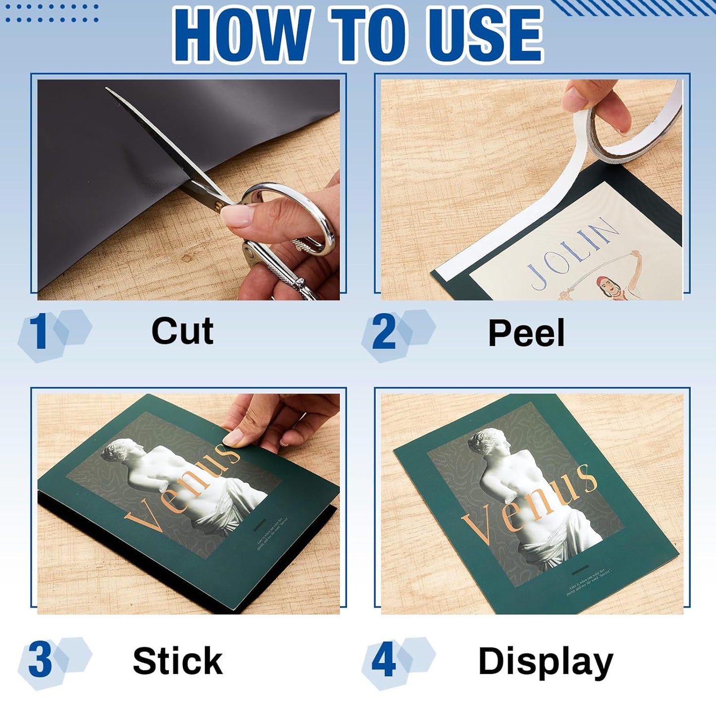 Amylove 16" x 5 ft Extra Large Magnetic Sheets for Crafts Non Adhesive 30 Mil Flexible Sheets for Die Cuts Arts Crafts Refrigerator and Metal Cutting Die Storage