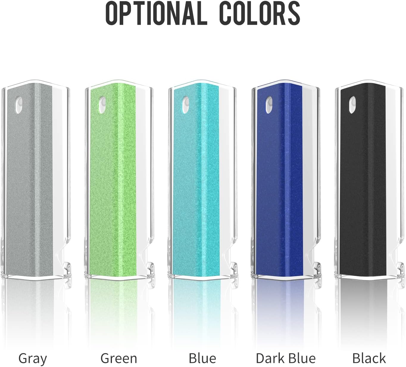 CLICK CLEAN Screen Cleaner, Fingerprint Proof Screen Cleaner Spray, All-in-One Cleaner with Microfiber and Shell for All Phones, Laptop and Tablet Screens (Blue)