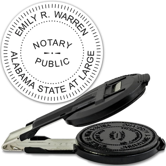 MaxMark Insert Only for Notary Seal Round Embosser for Alabama State