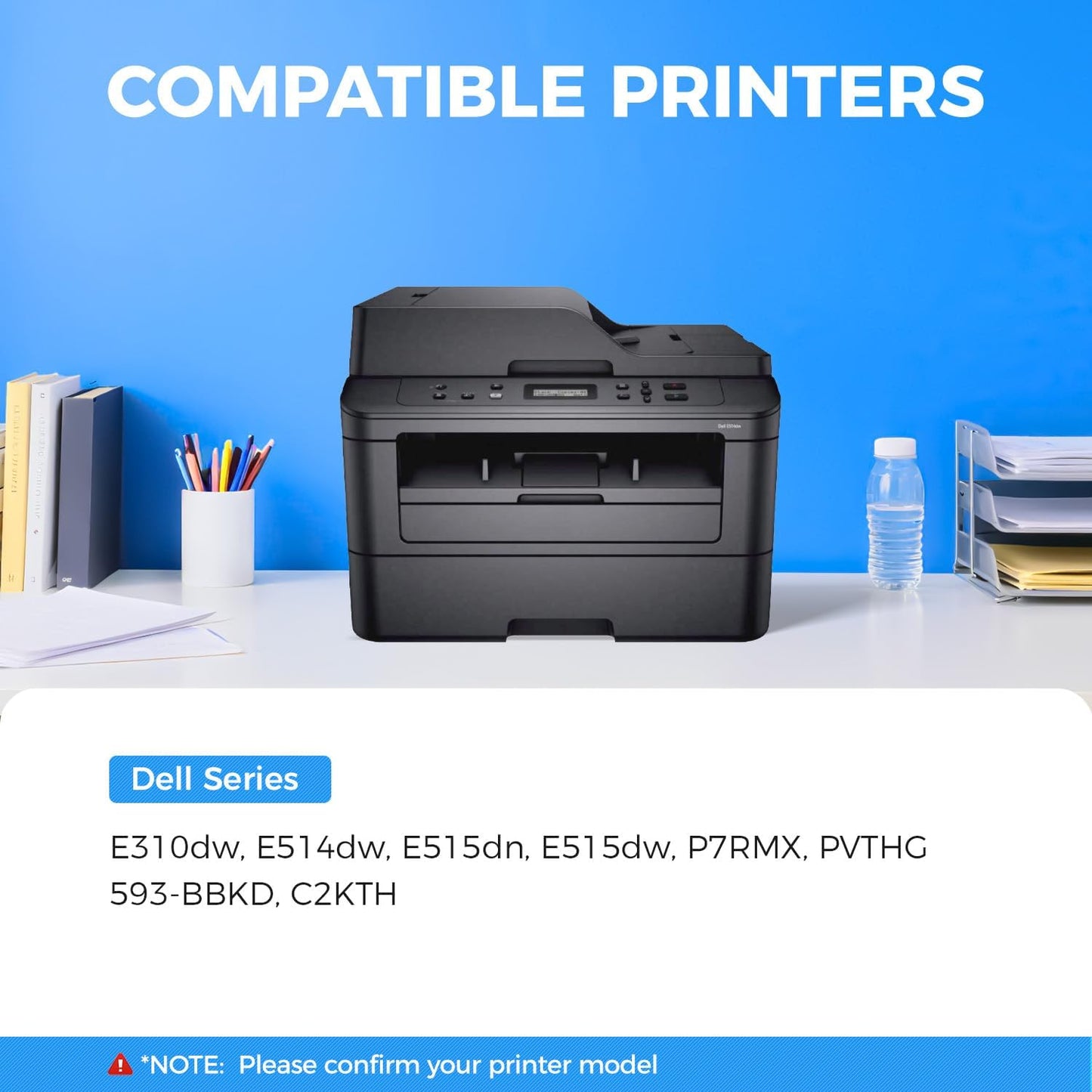 E310 E310dw Drum Unit(Not Toner)Black 2-Pack High-Yield Replacement for Dell P7RMX PVTHG 593-BBKD Image-Drum Compatible for Dell E310dw E514dw E515dn E515dw E310 E514 E515 Laser Printer Ink All-in-One