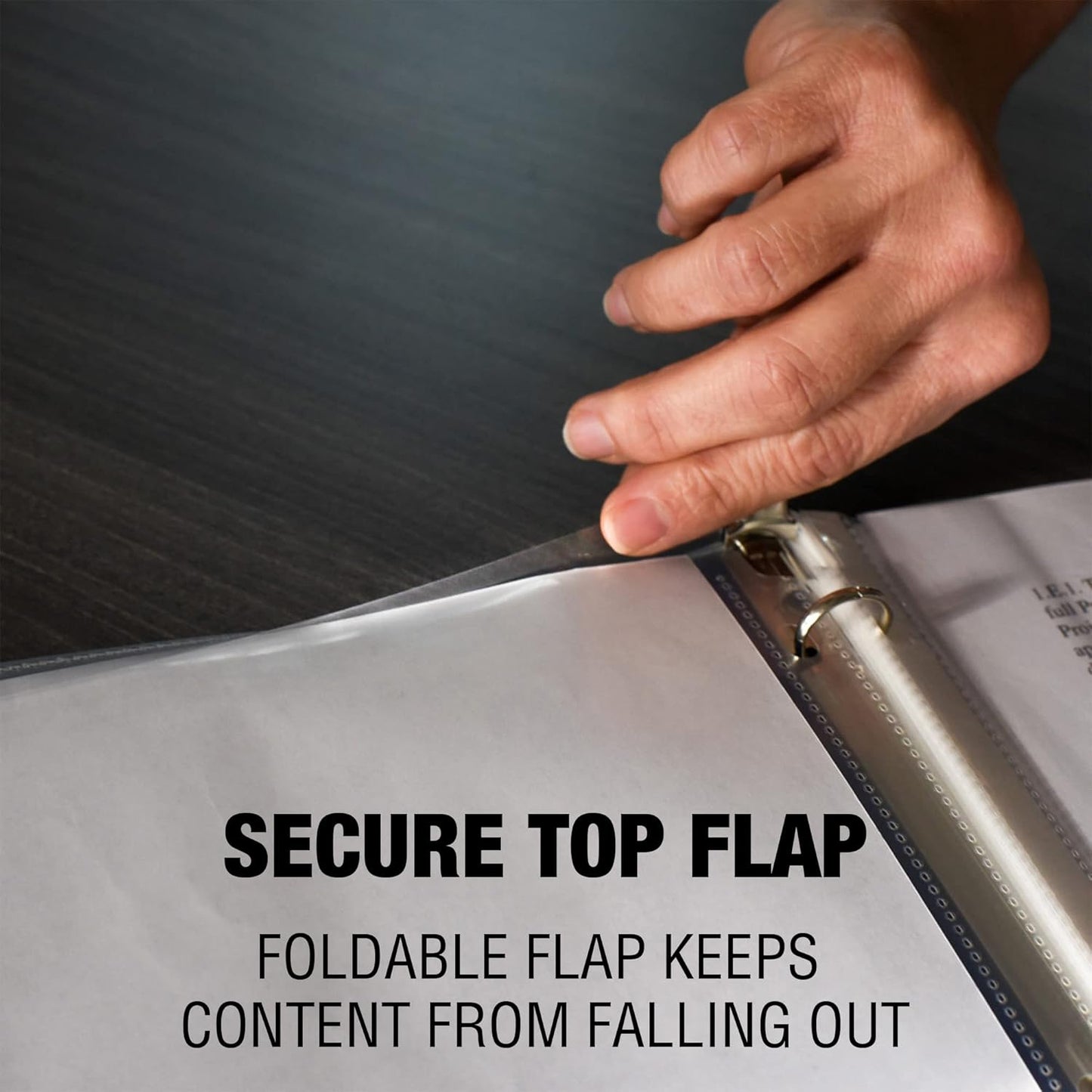 Samsill Sheet Protectors, 8.5x11 Inch Page Protectors for 3 Ring Binder, Super Heavy Duty, Secure Top Flap Protector, Letter Size, Top Loading, Acid Free, 50 Pack