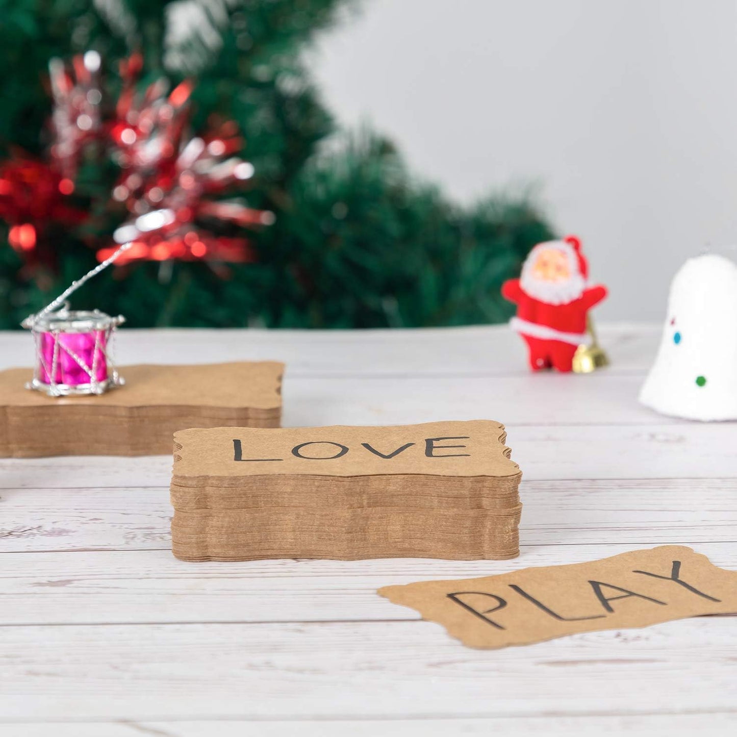 120 Pieces Small Mini Business Cards Vintage Assorted Colors Blank Note Cards Gift Word Card for Business Cards, Gift Cards (Brown, 3.66x 2.36 inches)