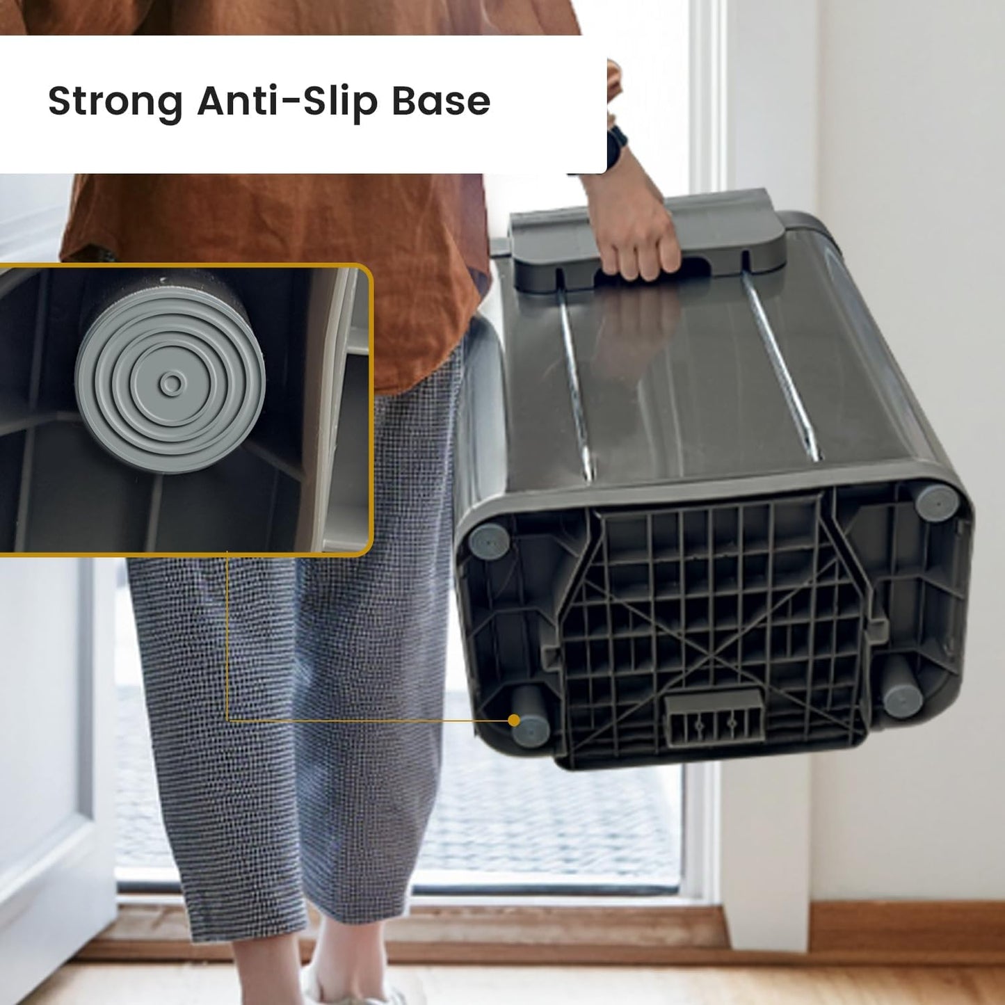 50 Liter / 13 Gallon Trash Can, Fingerprint Proof Stainless Steel Kitchen Trash Can with Removable Inner Bucket, Step Trash Bin for Home Offices and Public Areas