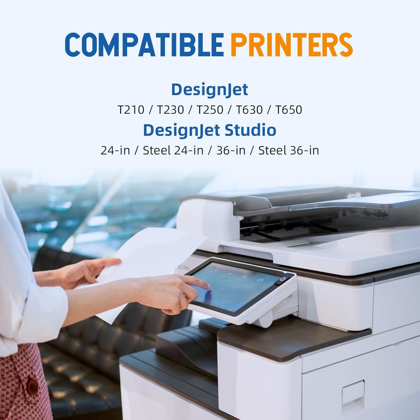 712XL 712 Ink Cartridge Remanufactured Combo 4 Pack Replacement for HP 712XL 712 712 XL Ink Cartridge to Use for DesignJet T650 T250 T230 T630 T210 Studio Plotter Printer (BK/C/M/Y, 4 Pack)