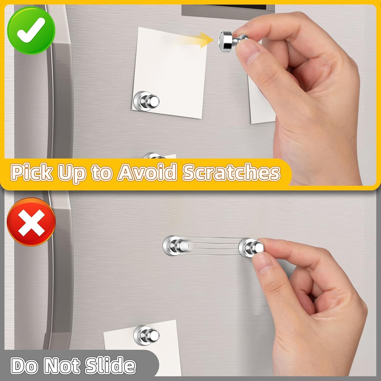 VNDUEEY Refrigerator Magnets, Small Magnets for Fridge 16pcs White Board Magnetic Push Pins Strong Magnetic Clips for Classroom Organization Cute Whiteboard for Kitchen Gadgets 2025 Office Locker