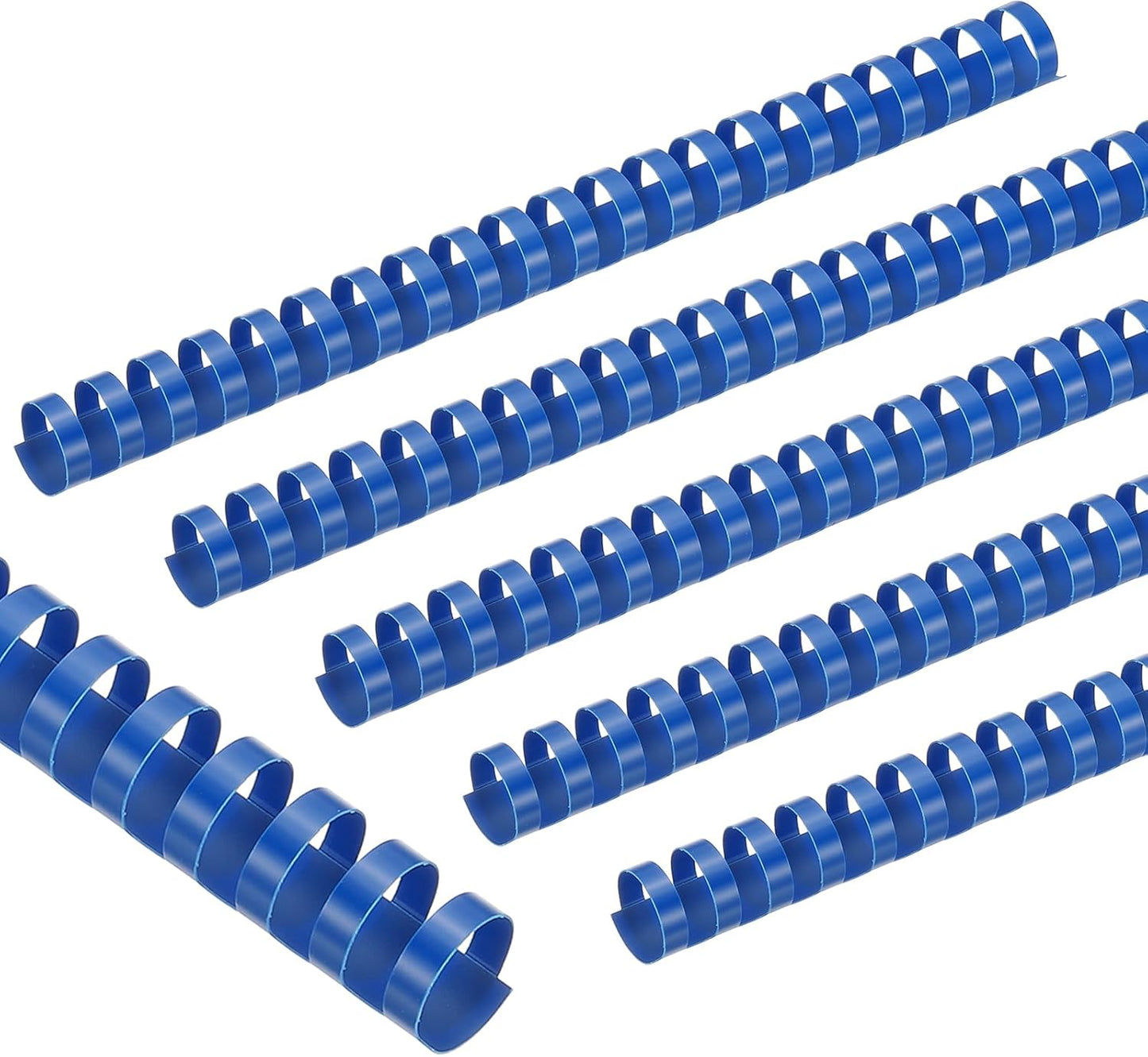 PATIKIL 22mm (7/8") Plastic Binding Combs, 50 Pcs 21 Rings Comb Binding Spines 190 Sheet Capacity Letter Size for Binding Paper Sheets Notebook Calendar Picture Album, Blue
