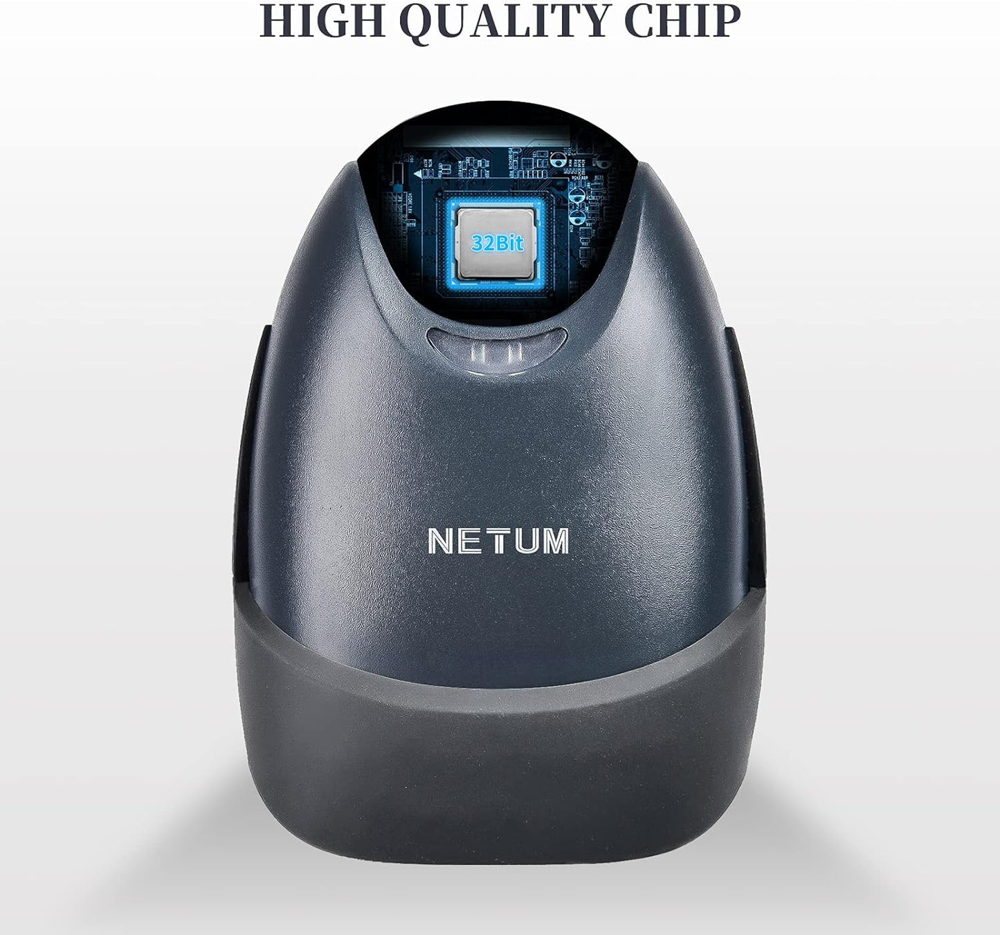 NETUM USB Barcode Scanner with Stand Wired Handheld Bar Code Reader 1D CCD Scanner Gun for Supermarket, Convenience Store, Warehouse -M3S