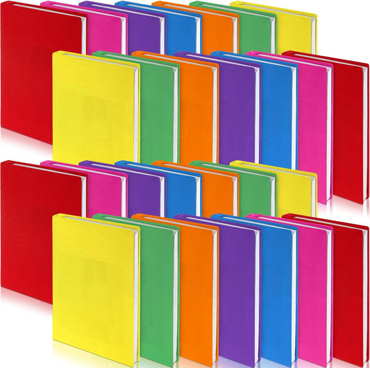 Sherr 28 Pack Stretchable Jumbo Book Sleeve Covers 14.5 x 9 Inch Stretchable Book Covers Fabric Book Cover Protector Reusable Book Cloth for Classroom Most Hardcover Book About 9 x 12 Inch