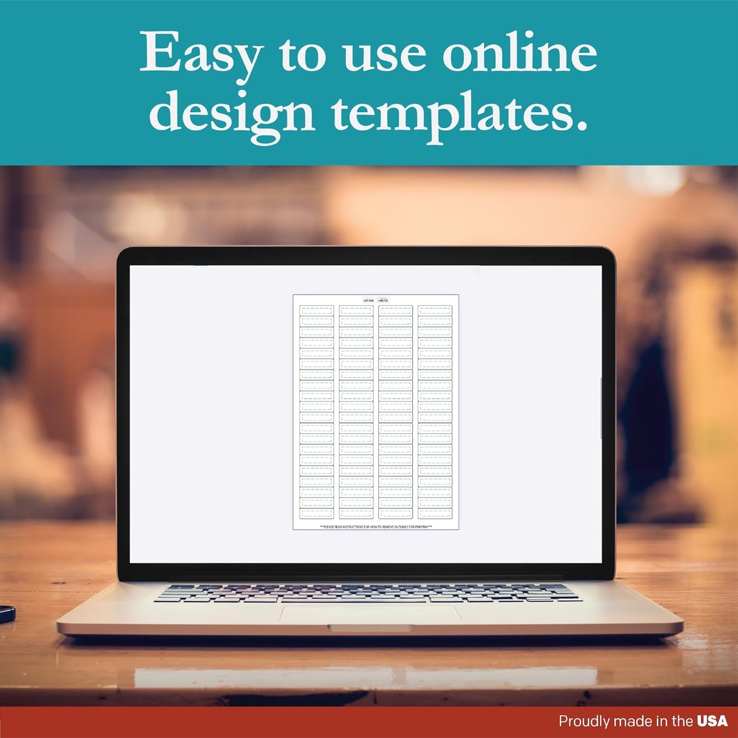 Premium Label Supply White Sticker Return Address Labels – 1.75" x .5" – Laser/Inkjet Compatible – (80 per Sheet), 100 Sheets – 8000 Total Adhesive Labels