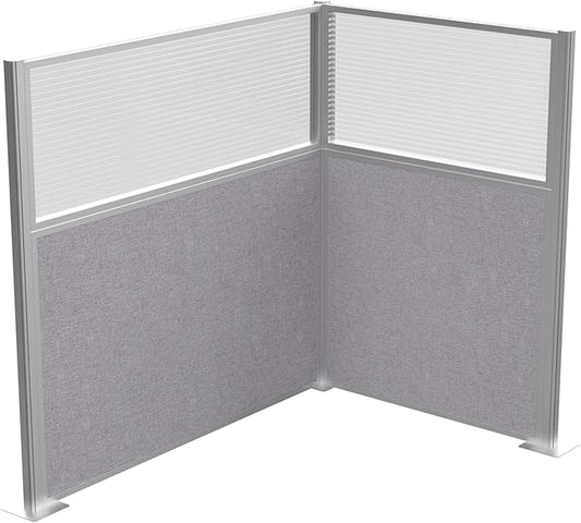 Versare Hush Panel Cubicle Kit | Workstation Partition Walls | Sound Dampening Cubicle Walls | Partitions for Desks